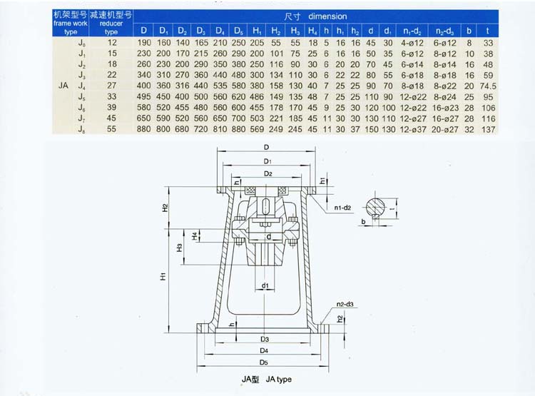 立式擺線針輪減速機(jī)配套機(jī)架