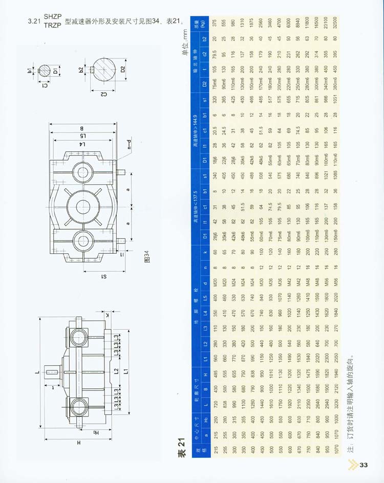 三環(huán)減速機外形尺寸