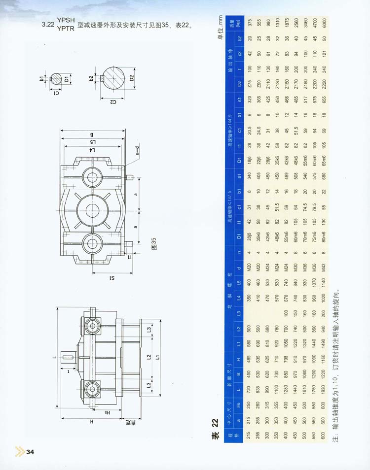 三環(huán)減速機外形尺寸